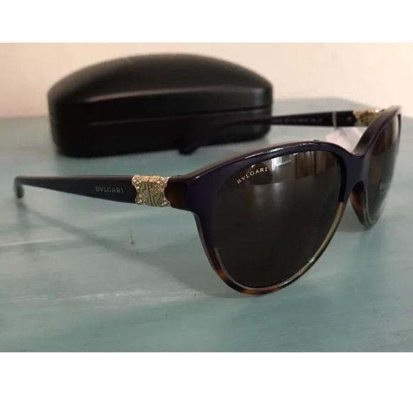 Bvlgari 8166-B Purple Tortoise Havana Sunglasses main image 6